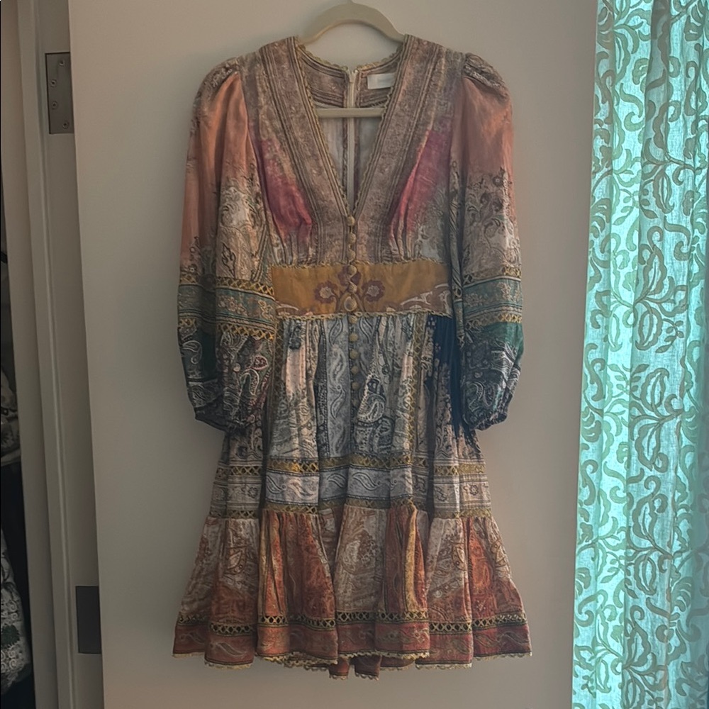 Zimmermann Cocktail Long Sleeve Dress